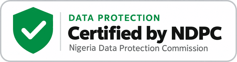 Data Protection Certified by NDPC, the Nigeria Data Protection Commission